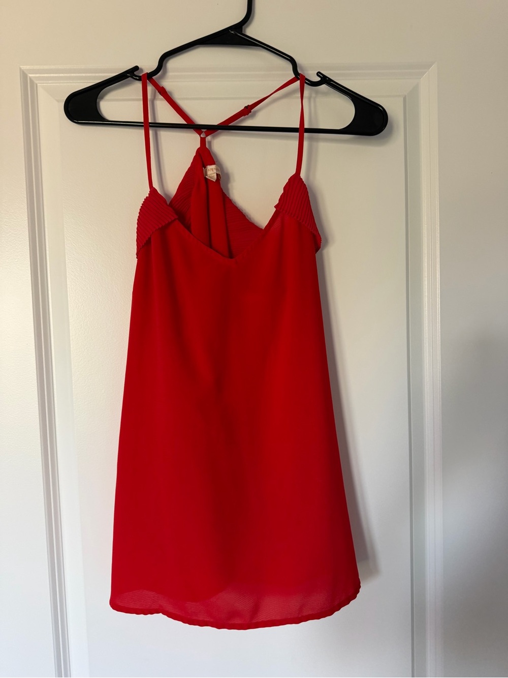 Red Spaghetti Strap tank top